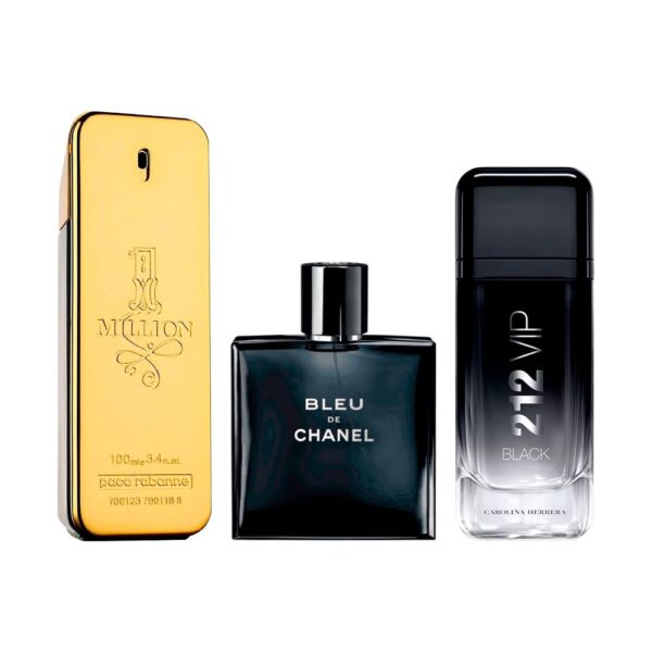 Combo de 3 parfums  - 1 Million, Bleu de Chanel en 212 VIP Black